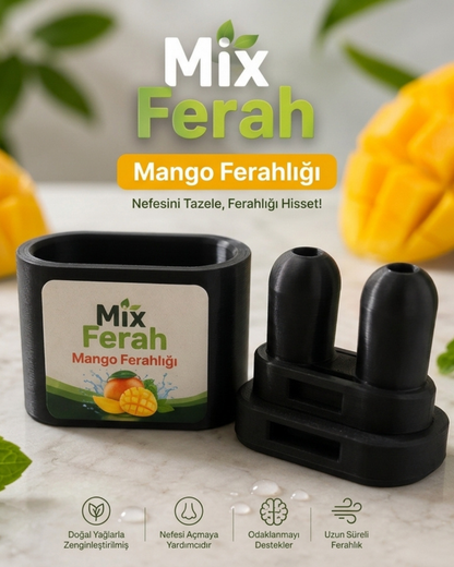 Mix Ferah Aromalı Burun Nefes Açıcı Mango İnhaler Sigara Bırakan, Sınava Çalışan, Spor Yapanların Tercihi