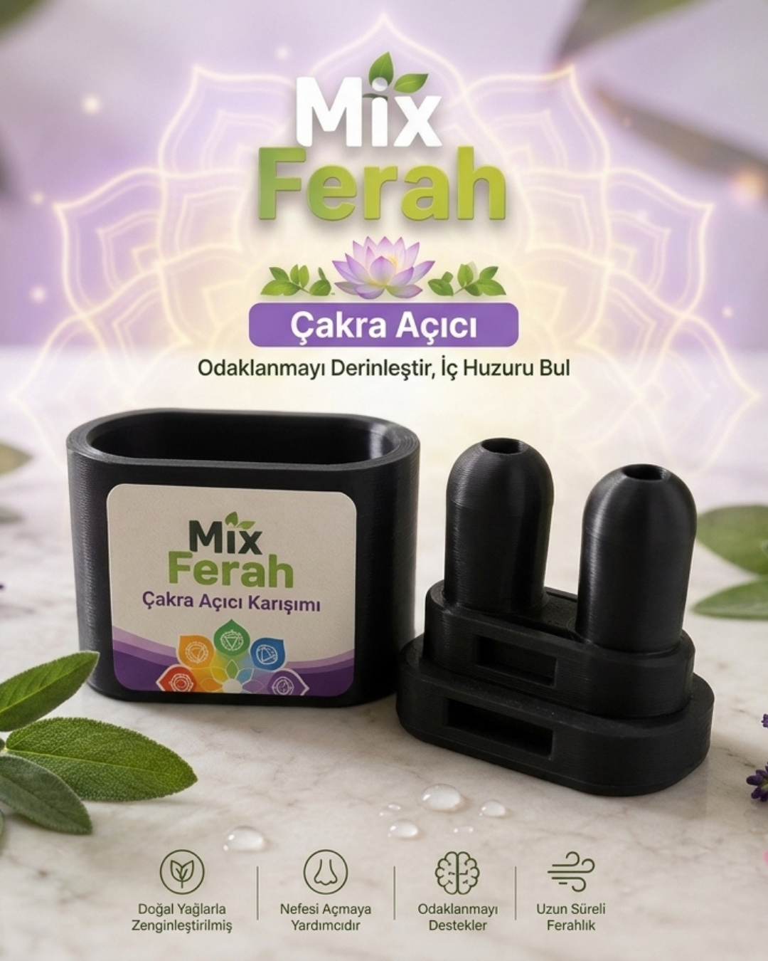 Mix Ferah Aromalı Burun Nefes Açıcı Mango İnhaler Sigara Bırakan, Sınava Çalışan, Spor Yapanların Tercihi