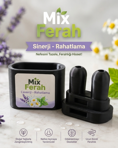 Mix Ferah Aromalı Burun Nefes Açıcı Mango İnhaler Sigara Bırakan, Sınava Çalışan, Spor Yapanların Tercihi